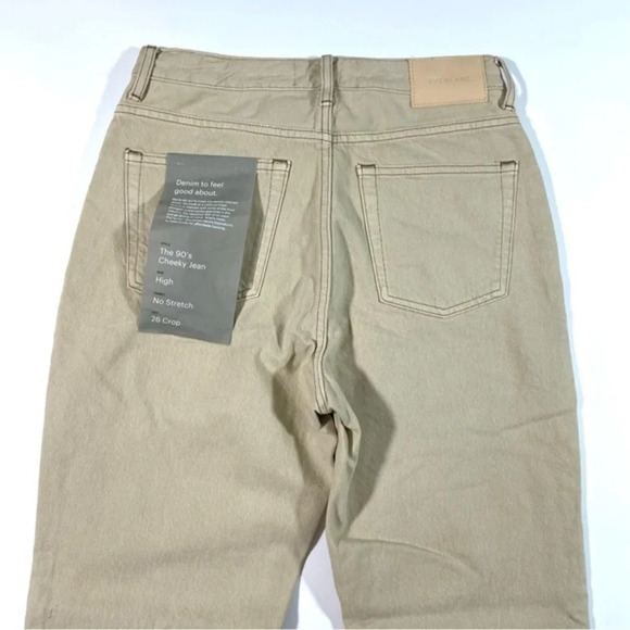 New Everlane The 90s Cheeky Jean Size 26 Crop Pure Clay - Picture 4 of 11